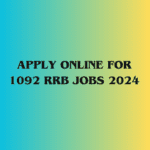 Image of Apply Online for 1092 RRB Jobs 2024