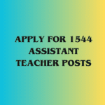 Image of Apply for 1544 Assistant Teacher Posts