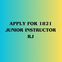 Image of Apply for 1821 Junior Instructor RJ