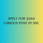 Image of Apply for 2049 Various Post in SSC