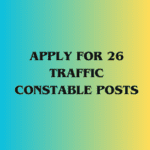 Image of Apply for 26 Traffic Constable Posts