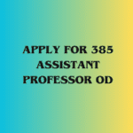 Image of Apply for 385 Assistant Professor OD