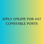 This is an image of Apply Online for 447 Constable Posts