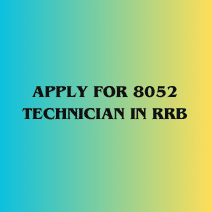 Image of Apply for 8052 Technician in RRB