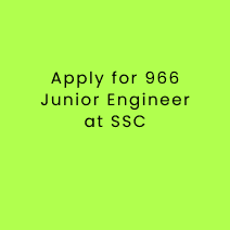 This is an image of Apply for 966 Junior Engineer at SSC