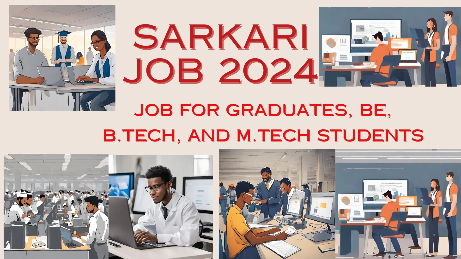 This is an image of Job Listings for Graduates, BE, B.Tech, and M.Tech Students