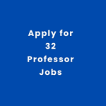 This is an image of Apply for 32 Professor Jobs