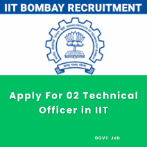 This is an image of Apply For 02 Technical Officer in IIT