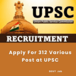 This is an image of Apply For 312 Various Post at UPSC