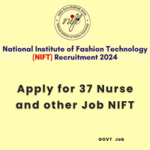 This is an image of Apply for 37 Nurse and other Job NIFT