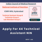 This is an image of Apply For 44 Technical Assistant NIN