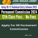 This is an image of Apply For 90 Permanent Commission