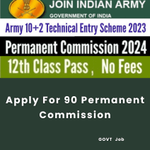 This is an image of Apply For 90 Permanent Commission