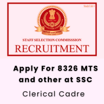 This is an image of Apply For 8326 MTS and other at SSC