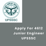 This is an image of Apply For 4612 Junior Engineer UPSSSC