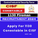 This is an image of Apply For 1130 Conestable in CISF