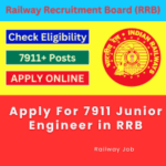 This is an image of Apply For 7911 Junior Engineer in RRB