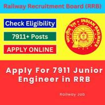 This is an image of Apply For 7911 Junior Engineer in RRB