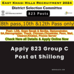 This is an image of Apply 823 Group C Post at Shillong