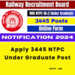 This is an image of Apply 3445 NTPC Under Graduate Post