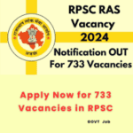 This is an image of Apply Now for 733 Vacancies in RPSC