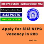 This is an image of Apply For 8113 NTPC Vacancy in RRB