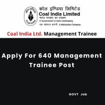 Apply For 640 Management Trainee Post