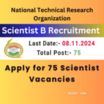 This is an image of Apply for 75 Scientist Vacancies