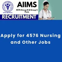 Apply for 4576 Nursing and Other Jobs