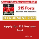 Apply for 215 Various Post