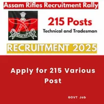 Apply for 215 Various Post