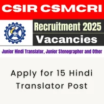 Apply for 15 Hindi Translator Post