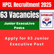 Apply for 63 Junior Executive Post