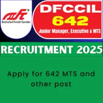 Apply for 642 MTS and other post