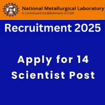 Apply for 14 Scientist Post