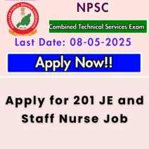 Apply for 201 JE and Staff Nurse Job