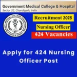 Apply for 424 Nursing Officer Post