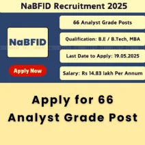 Apply for 66 Analyst Grade Post