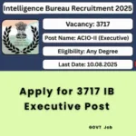 Apply for 3717 IB Executive Post