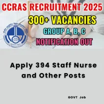 Apply 394 Staff Nurse and Other Posts