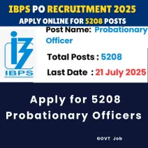 Apply for 5208 Probationary Officers 