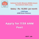 Apply for 1138 ANM Post