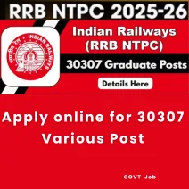 Apply online for 30307 Various Post