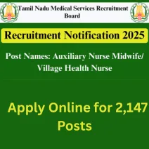 Apply Online for 2,147 Posts