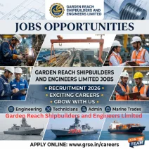 Garden Reach Shipbuilders and Engineers Limited Jobs